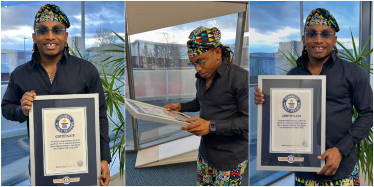 “106 hours non-stop” – Ijebu-Ode tailor breaks Guinness World Records for longest sewing marathon