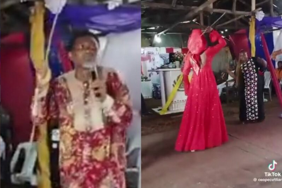 Pastor and his wife flog mother for letting her child roam during service (video)