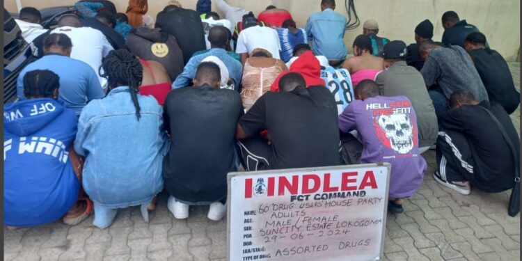 NDLEA Arrests 60 Suspects At Abuja Drug Party