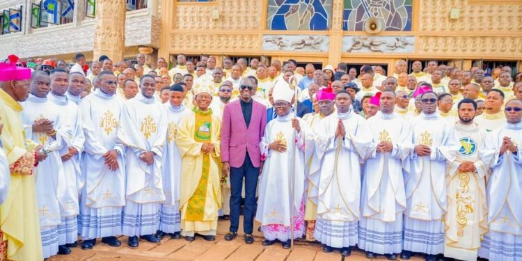 Gov. Nwifuru Under Fire For Gifting 14 SUVs To Catholic Priests