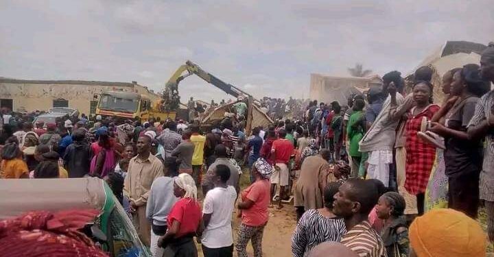 Jos School Building Collapses On Students Writing Exams (Photos)