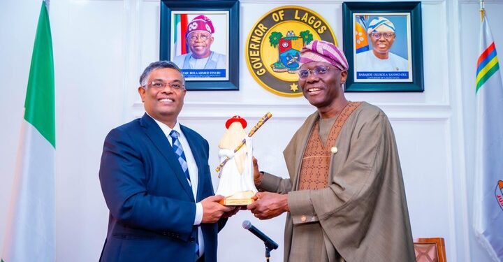 Indian High Commissioner, Shri G. Balasubramanian Visits Sanwo-Olu