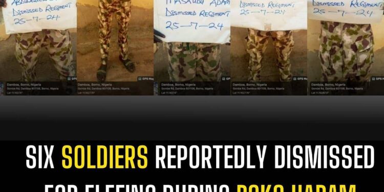 Six Nigeria Soldiers Dismissed Over Lack Of Ammunition
