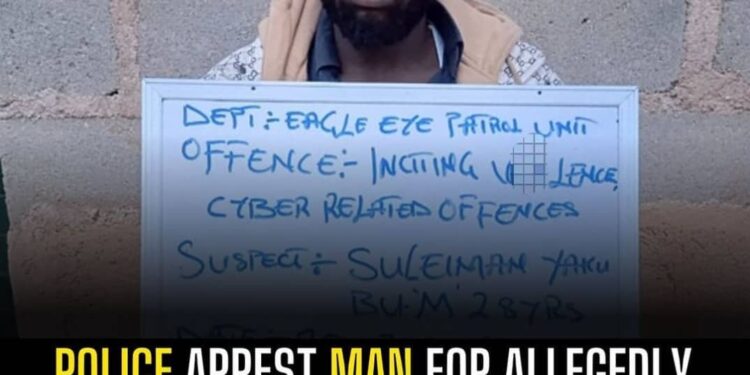 Police Arrest Tiktoker For Advocating Violent Protest In Plateau State (Photo)