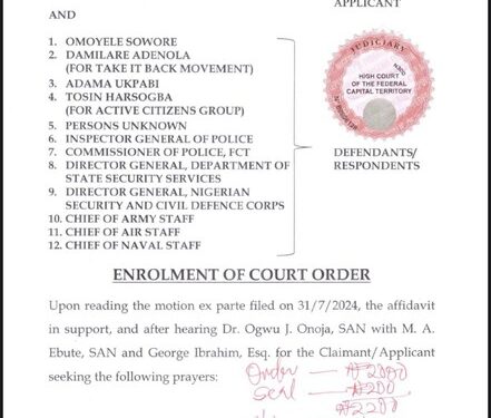 Abuja High Court Restricts Protest Venue In Abuja, Cites Public Safety Concerns