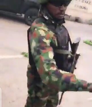 Day 5: Kaduna Protesters Block Army Deployed To Engage Them (Video)