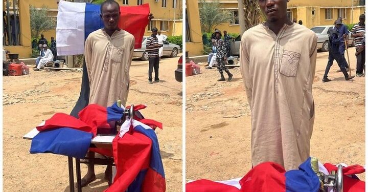 Update: DSS Arrests Tailor Mass-Producing Russian Flags In Nigeria