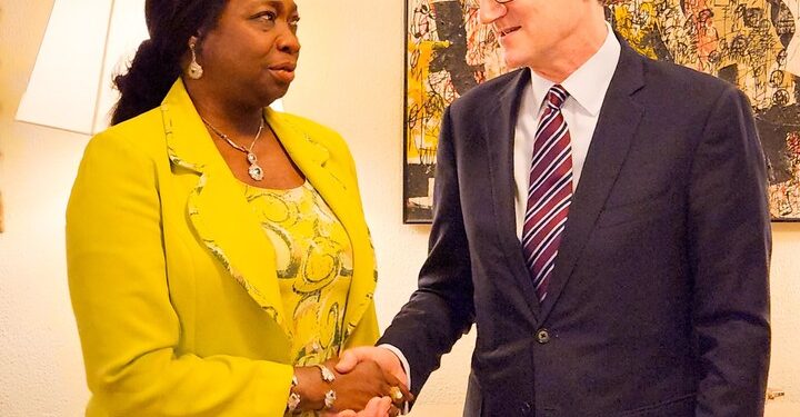 British Envoy Assures Of Safety Of Nigerians In The UK As He Meets Abike Dabiri