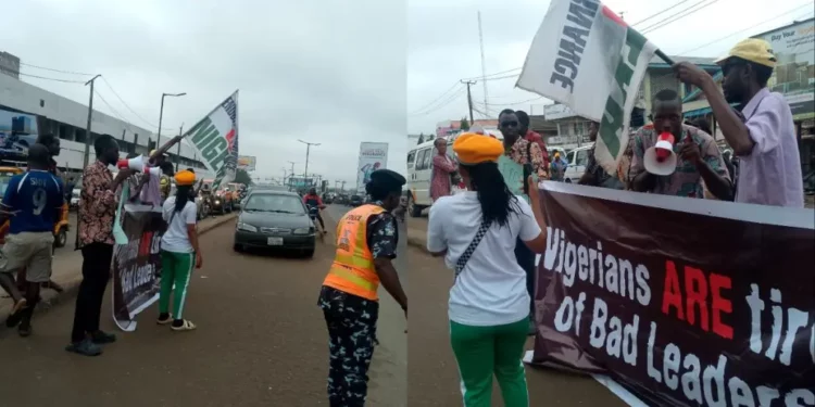 Protest In Ibadan Despite Tinubu’s Broadcast