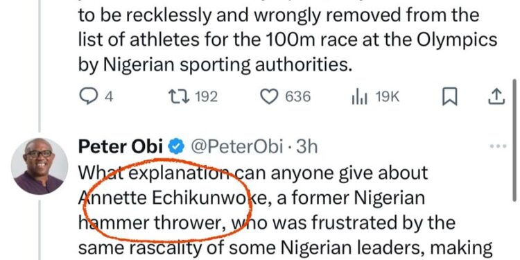 2024 Olympics: Again, Reno Omokri Accuses Peter Obi Of Tribalism