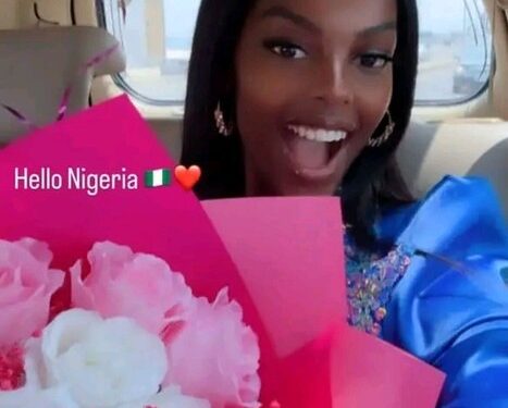 Chidimma Adetshina Lands In Nigeria (Video)