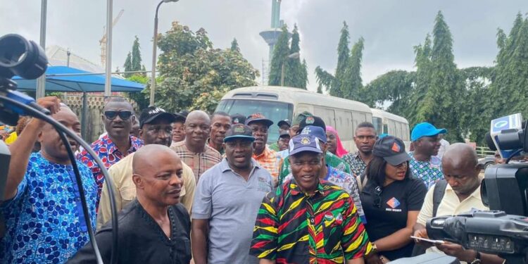 NLC President, Joe Ajaero Honours Police Invitation (Photos)