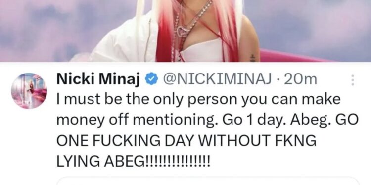 Nicki Minaj Speaks Pidgin On Social Media