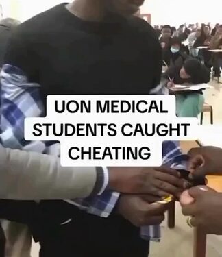 UON Medical Student Caught Cheating (Video, Photos)
