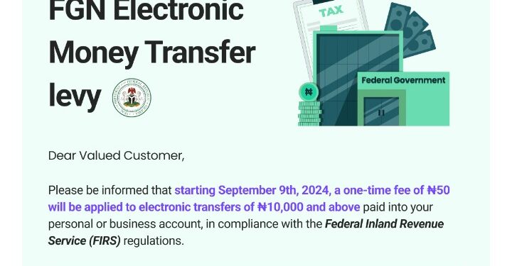 FIRS Imposes ₦50 Electronic Transfer Levy For Transfers From ₦10,000 & Above