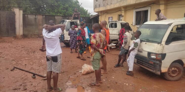 2 People Found Dead After Flood Swept Them Away While Sleeping In Anambra (Photos)