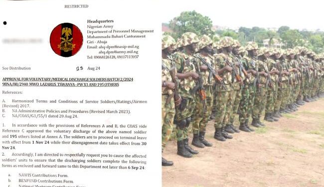 196 Nigerian Soldiers Tender Resignation Letters To Army Chief Lagbaja