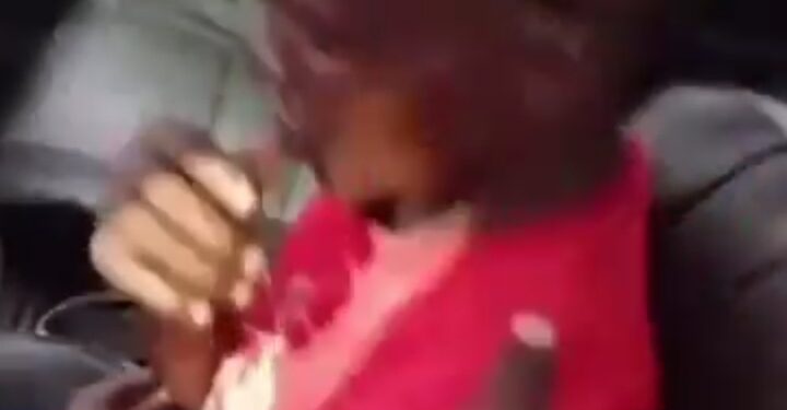 Funny Moment A Taxi Driver Pretended To Faint After Crashing Into An SUV (Video)