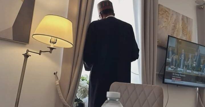 Photo Of Former President Buhari In The UK