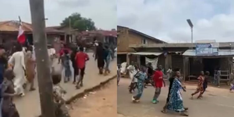 Children Protest Against Tinubu In Kwara State Over Hardship In Nigeria (Video)