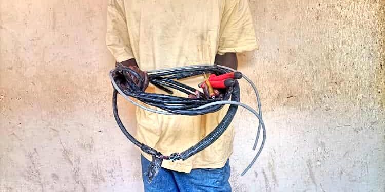 Police Arrest Man For Vandalizing Telecom Mast In Enugu (Photo)