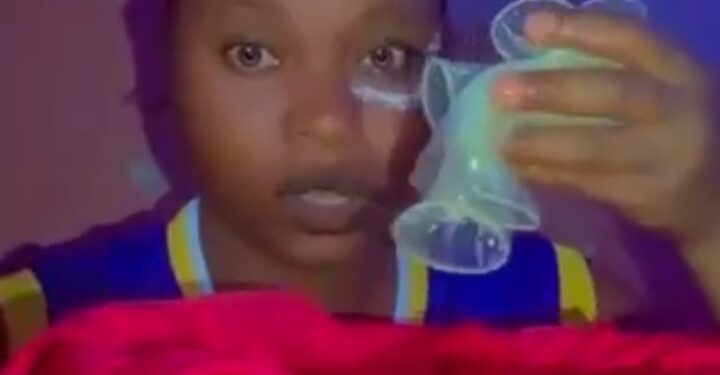 Lady Goes Spiritual On Her Estranged Boyfriend Using Condom (Photo, Video)