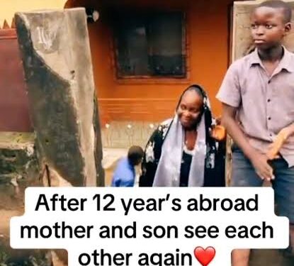Moment A Man Reunited With His Mom After 12 Years Of Living Abroad (Video)