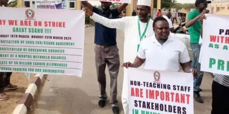NASU, SSANU begin indefinite strike over withheld salaries
