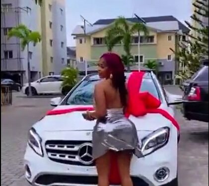 ‘Benz Or Nothing’ – Slay Queen Flaunts Her Latest Achievement (Photos)