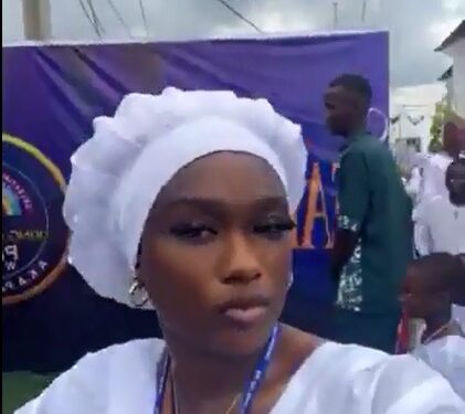 Lady Flaunts Expensive Gifts She Got At A White Garment Church (Photos)
