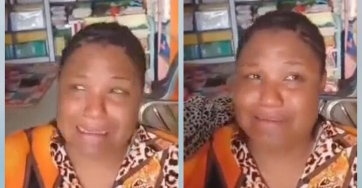 Woman Caught While Trying To Scam A Shop Owner ₦518,000 With A Fake Transfer (Video)