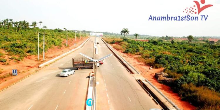 Soludo Successfully Linked Up Anambra Airport To Onitsha/Awka Express Road (Photos)