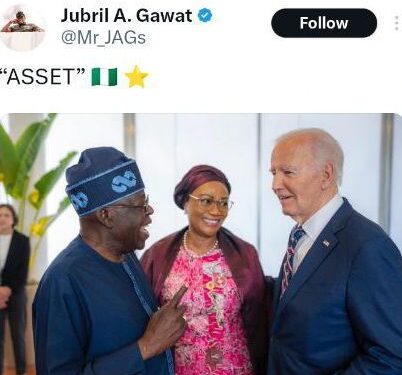 President Tinubu And Remi Tinubu With President Joe Biden