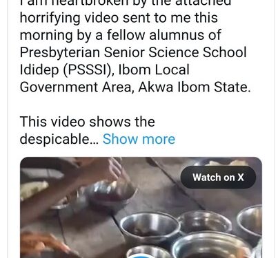 See The Food Served To Akwa Ibom Boarding Students That Got The Principal Suspended
