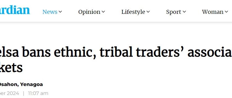Bayelsa State Bans Ethnic, Tribal Traders’ Associations In Its Markets