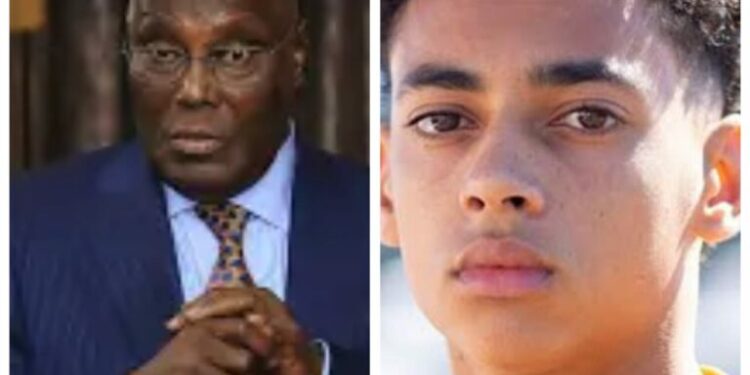 Atiku Vows To Support 17-Year-Old Nigerian-American, Ugo Ugochukwu