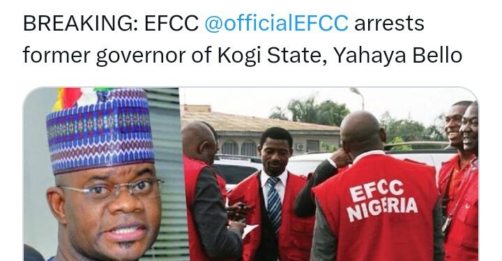 EFCC Arrests Yahaya Bello