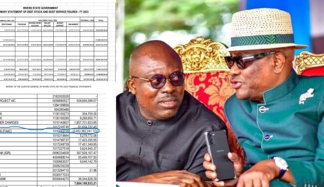 Rivers Government Under Wike, Fubara Accumulated Debts From ₦5.2 Billion To ₦213bn