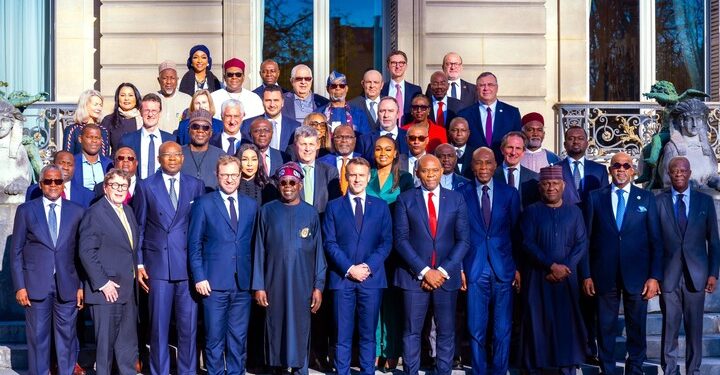 Dangote, Rabiu, Elumelu, Ovia, Others With Tinubu And Macron (Photos)