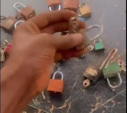 Man Finds And Unlocks Evil Padlocks Used To Lock People’s Destinies (Photos)