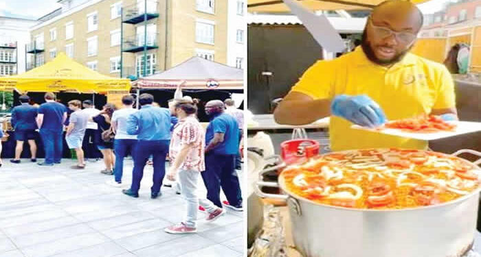 We Quit Our Jobs To Sell Jollof Rice In UK – Nigerian Food Vendor