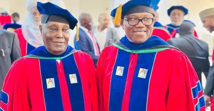 Atiku Abubakar And Peter Obi At AUN Convocation (Photos & Video)