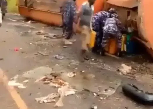 Police Denies Police Officers’ Involvement In Viral Fuel-Scooping Video
