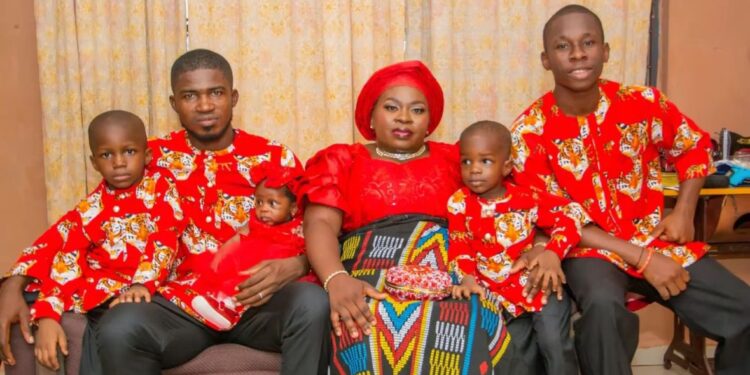 ‘She Looks Like His Mother’ — Couple’s Family Photos Spark Reactions (Photos)