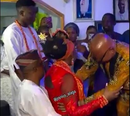 Bride Made To Sit On Father-In-Law’s Lap 7 Times At Edo Wedding (Photos, Video)