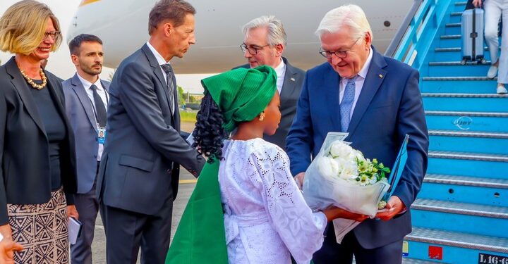 German President Lands In Lagos (Photos)