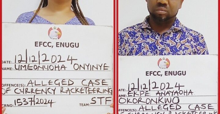 EFCC Arraigns Two Bankers In Enugu For Selling New Naira Notes