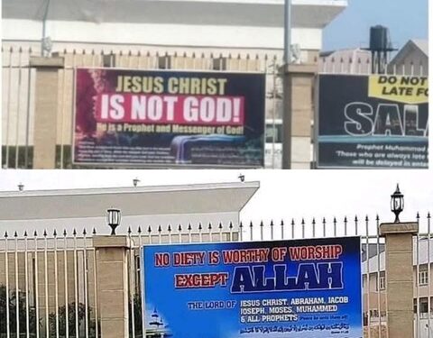 Imam Defends Controversial Jesus Lekki Mosque Banner (Video)