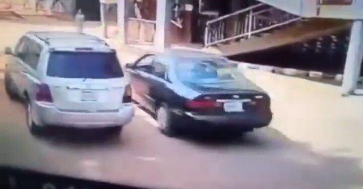 CCTV Captures Moment A Man Stole An SUV In Anambra State
