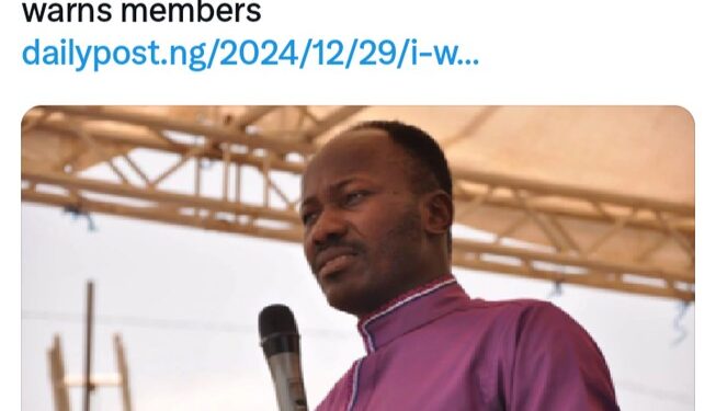 “I Won’t Attend Your Wedding If You Marry From Other Churches” – Apostle Suleman